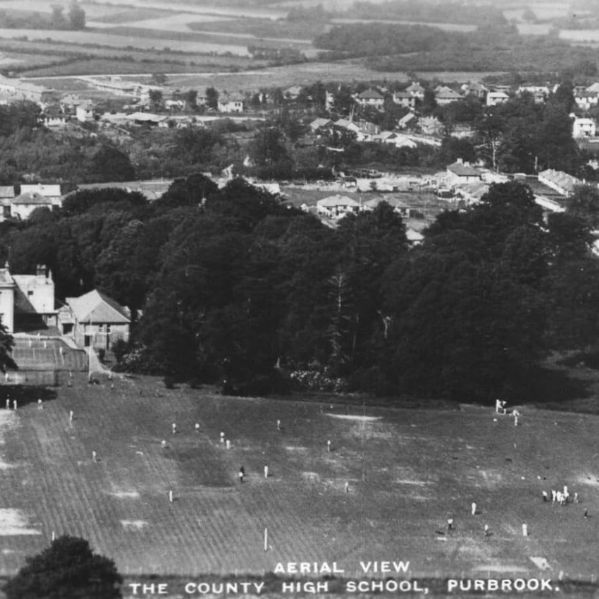 Aerial view the School  - 1929