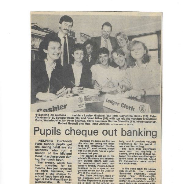 School Bank 1986 - 1987
